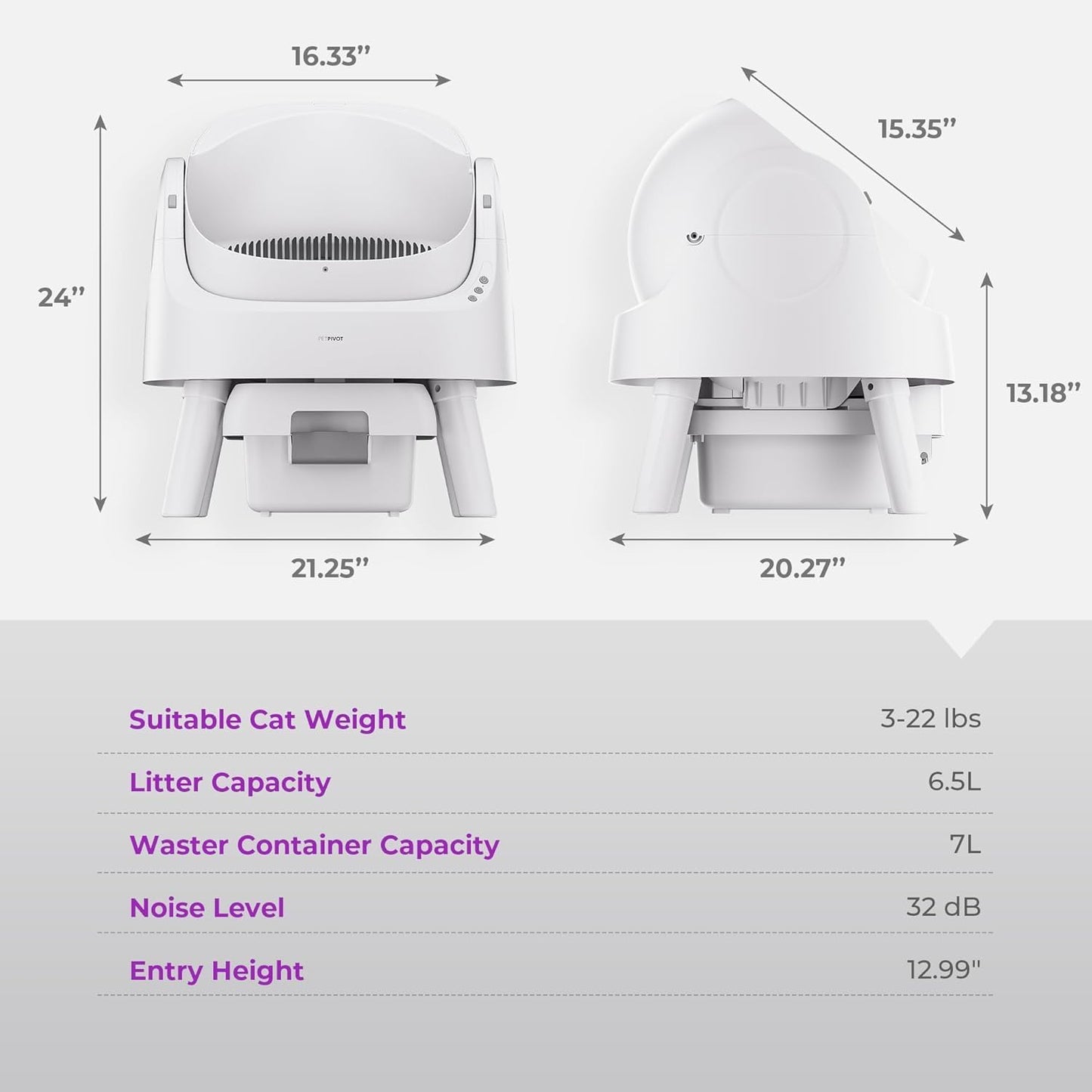 Premium Self-Cleaning Cat Litter Box™