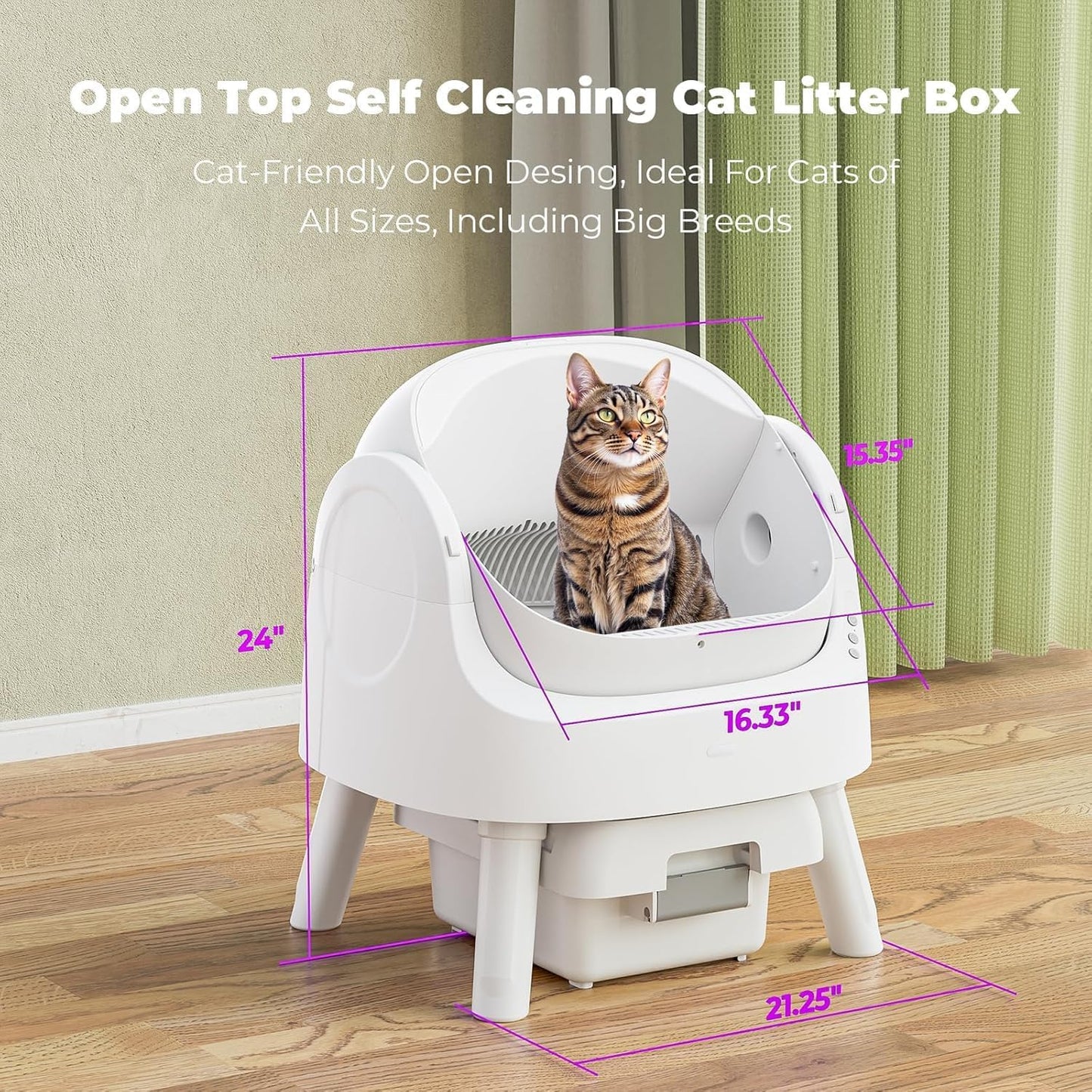 Premium Self-Cleaning Cat Litter Box™